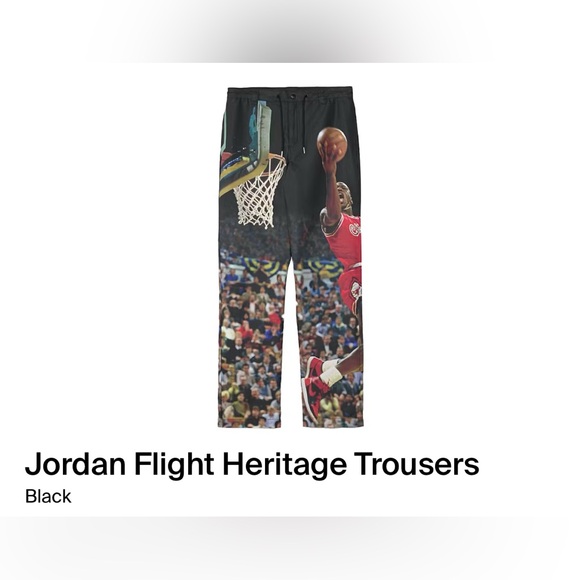 HF0045-010 | Men’s Air Jordan Printed Twill Pants | Dunk Contest | Relaxed - Picture 5 of 13